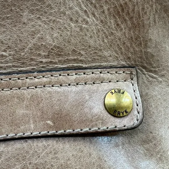 Frye melissa Bag Womens Brown Leather Crossbody/ Shoulder Lined Detachable Strap